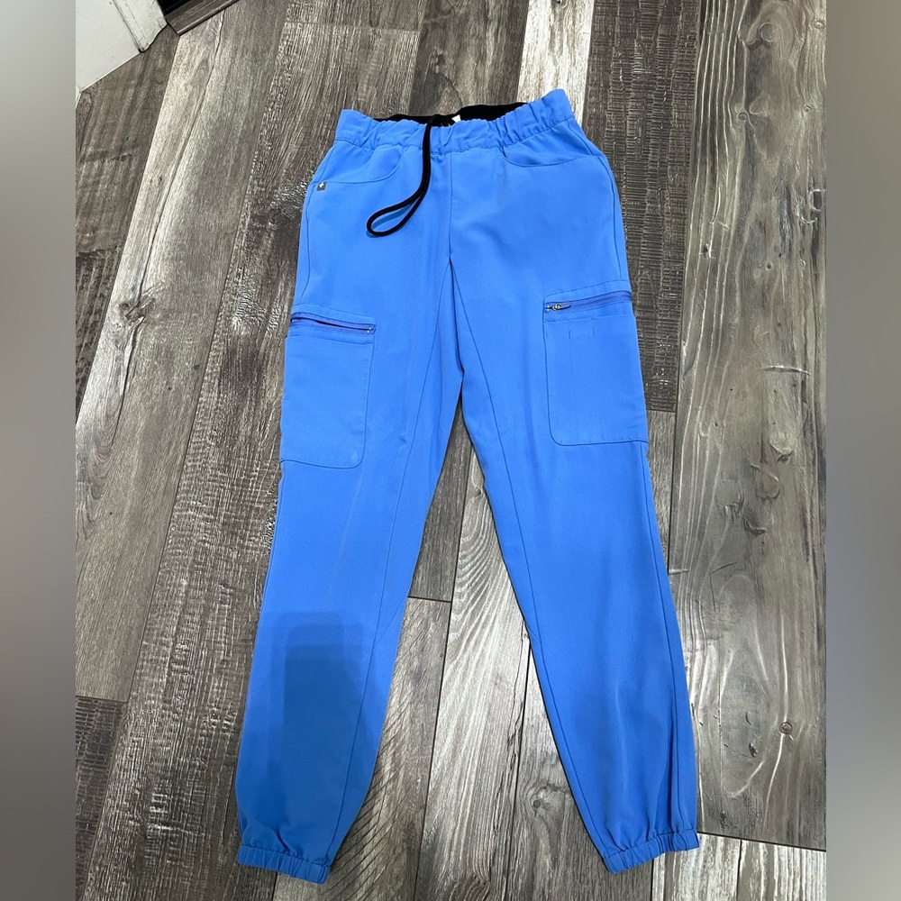 Figs Lima Jogger Scrub Pants in Ceil Blue XXS